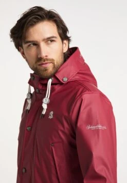 Schmuddelwedda Manteaux De Mi-saison Manteau Mi-saison Homme Rouge Foncé -Schmuddelwedda e18f88afd590aeb032c9236740e05115