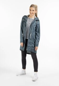 Schmuddelwedda Manteaux De Pluie Manteau Fonctionnel Femme Bleu-gris -Schmuddelwedda e49c5ba02c34ee6ed5f5caf435260078