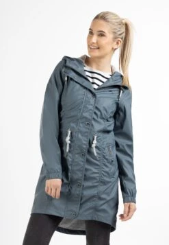 Schmuddelwedda Manteaux De Pluie Manteau Fonctionnel Femme Bleu-gris -Schmuddelwedda e617f93624043829a28ed1d2be3a6363