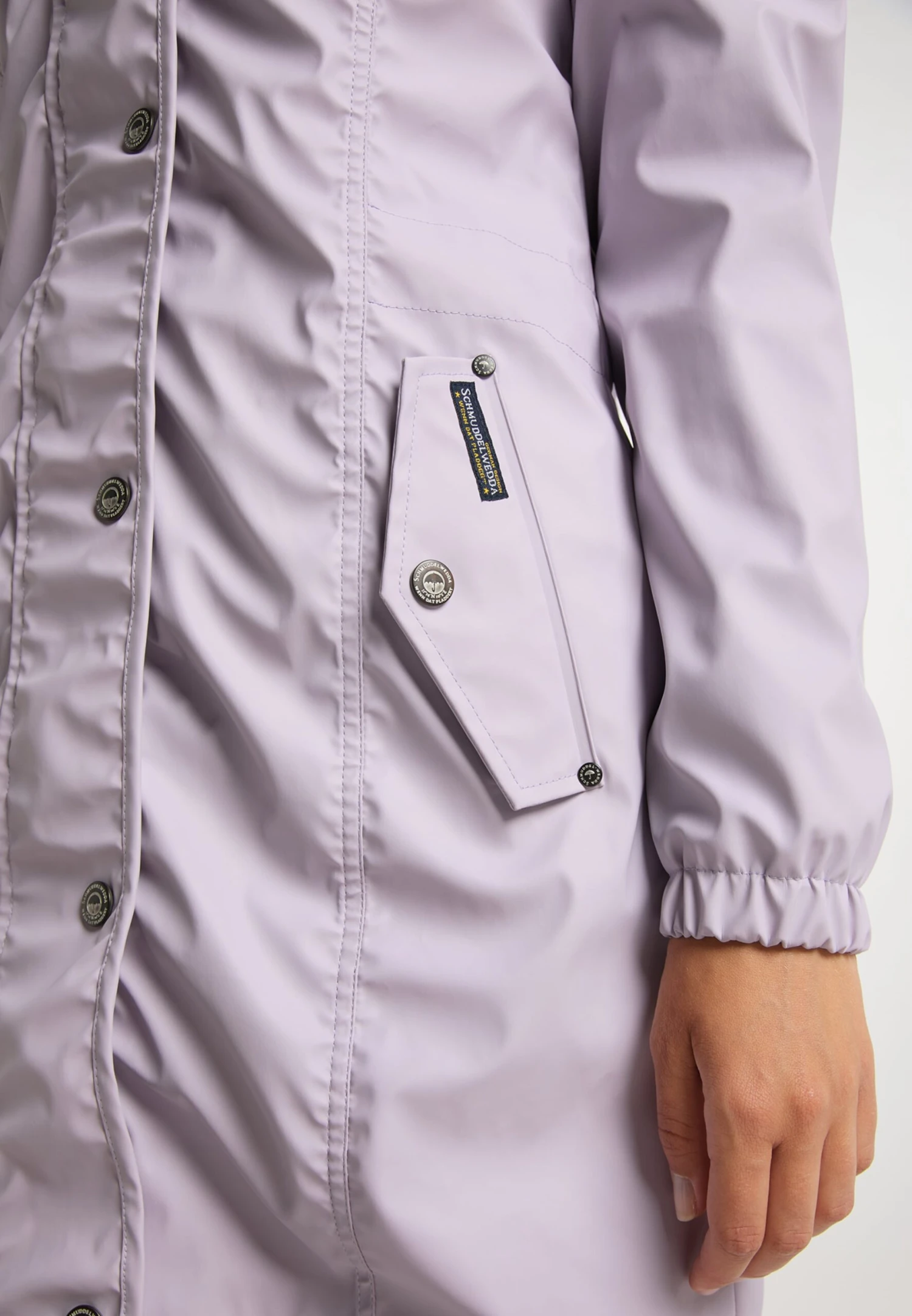 Schmuddelwedda Manteaux De Pluie Manteau Mi-saison Femme Lavande 7 Schmuddelwedda Manteaux De Pluie Manteau Mi-saison Femme Lavande – Image 5