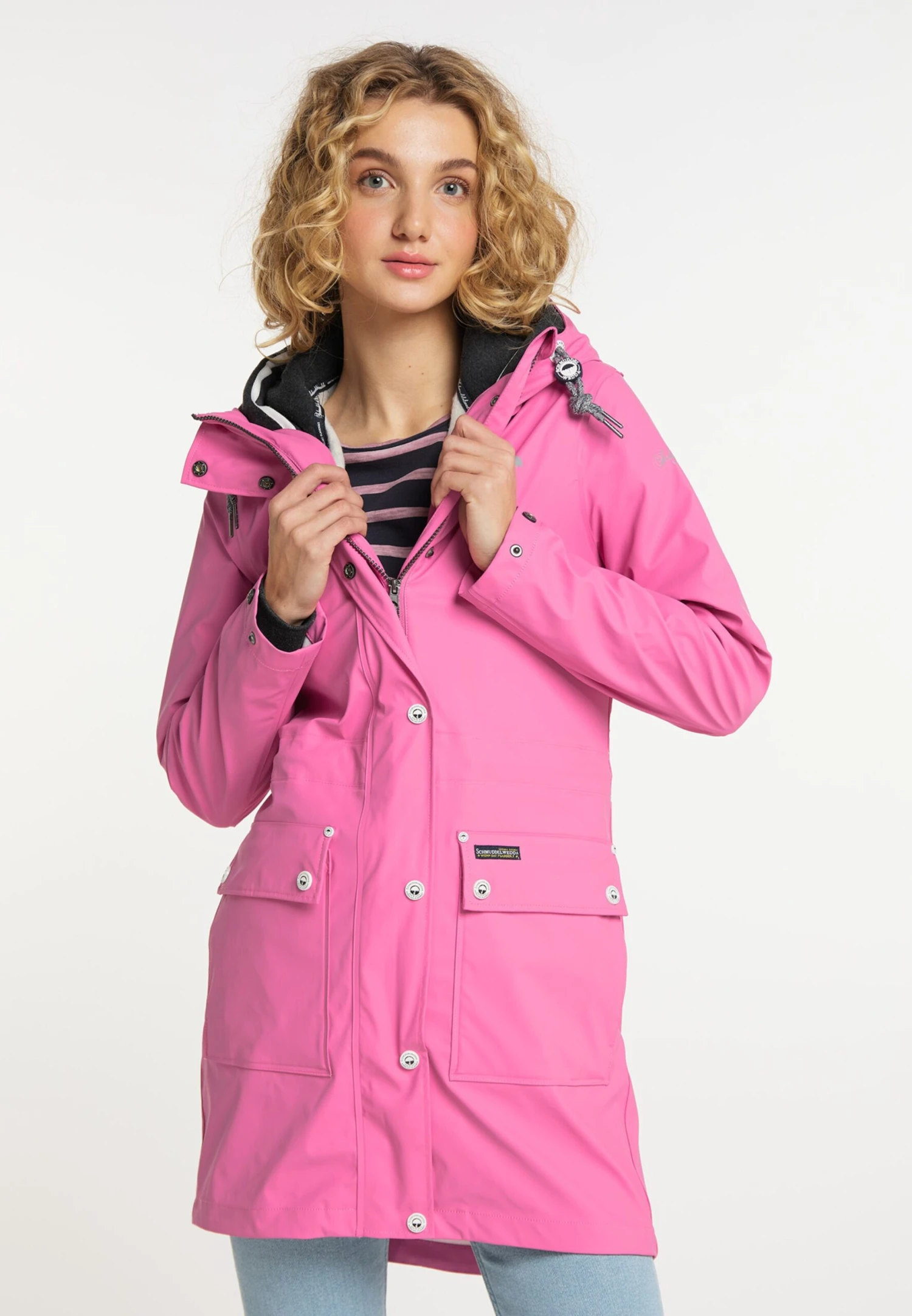 Schmuddelwedda Manteaux De Pluie Manteau Fonctionnel Femme Rose 4 Schmuddelwedda Manteaux De Pluie Manteau Fonctionnel Femme Rose – Image 2