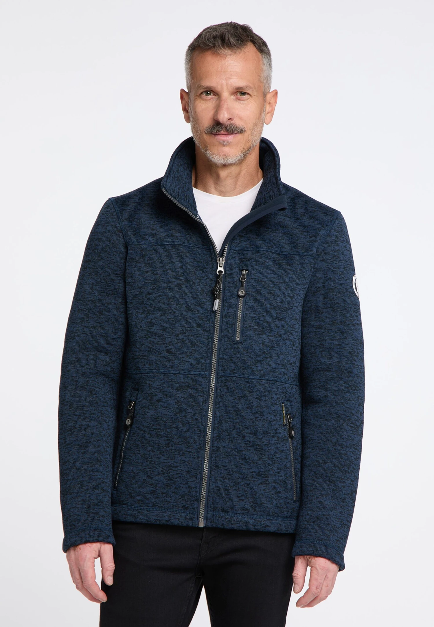 Schmuddelwedda Vestes En Polaire Veste En Polaire Homme Bleu Chiné 4 Schmuddelwedda Vestes En Polaire Veste En Polaire Homme Bleu Chiné – Image 2