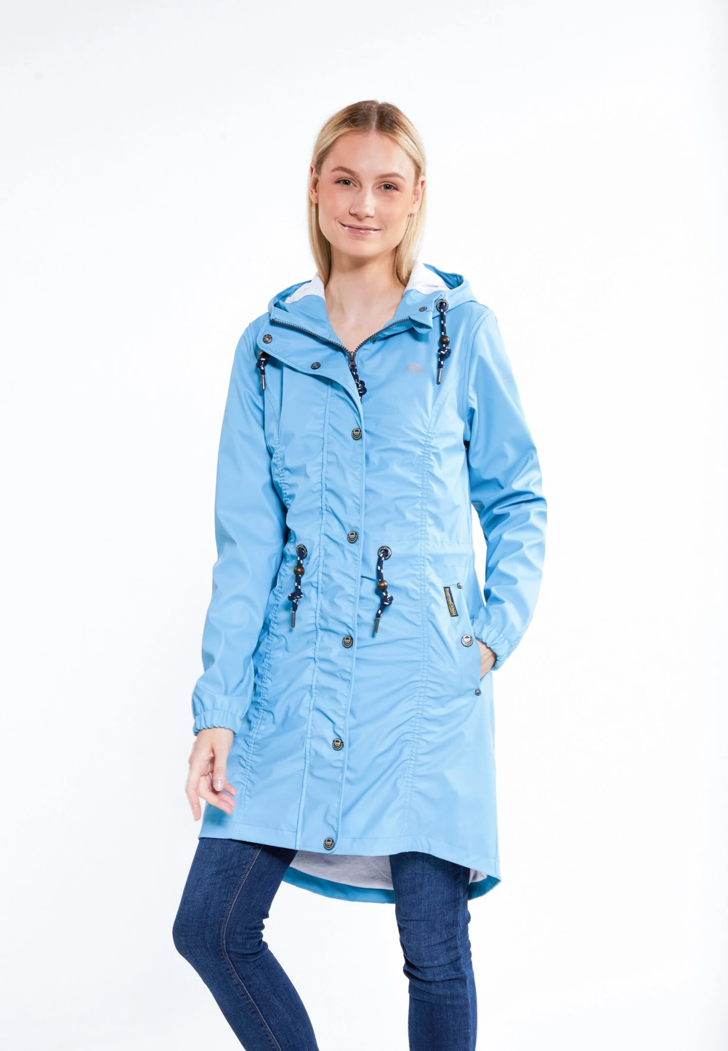 Schmuddelwedda Manteaux De Pluie Manteau Fonctionnel Femme Bleu 4 Schmuddelwedda Manteaux De Pluie Manteau Fonctionnel Femme Bleu – Image 2