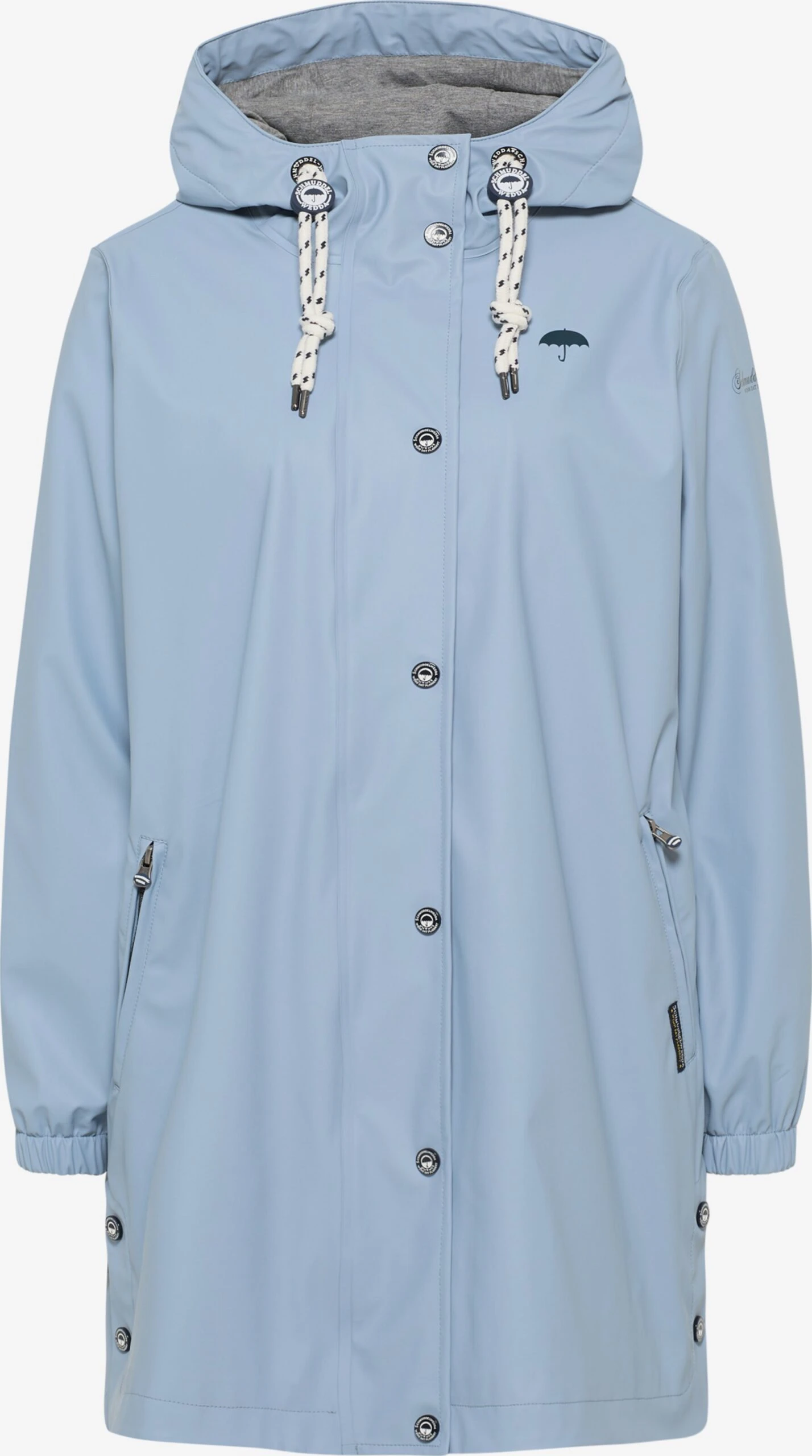 Schmuddelwedda Manteaux De Pluie Manteau Fonctionnel Femme Bleu Clair 3 Schmuddelwedda Manteaux De Pluie Manteau Fonctionnel Femme Bleu Clair