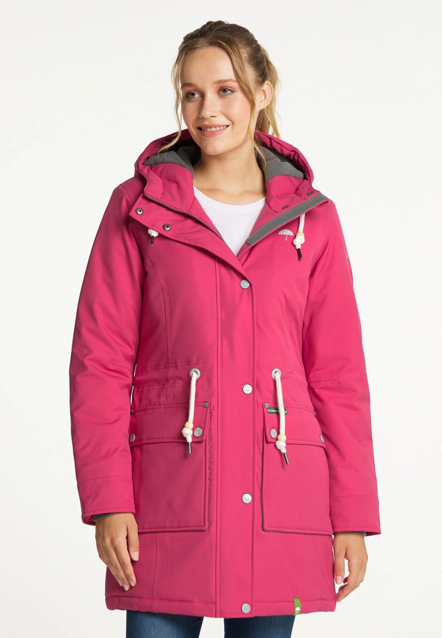 Schmuddelwedda Parkas Parka D’hiver Femme Rose Foncé 4 Schmuddelwedda Parkas Parka D’hiver Femme Rose Foncé – Image 2