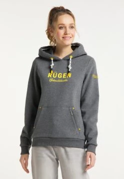 Schmuddelwedda Sweats à Capuche Sweat-shirt Rügen Femme Gris Chiné -Schmuddelwedda f63ee29ab674ac66da44c333fb87ac43