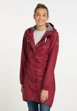Schmuddelwedda Manteaux De Pluie Manteau Mi-saison Femme Merlot -Schmuddelwedda f8138ecb92e425d792d5c9f146a58db2