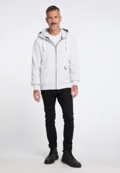 Schmuddelwedda Vestes à Capuche Veste De Survêtement Homme Blanc Chiné -Schmuddelwedda f8bc0e310b9ca64dab34beff6cca74c2