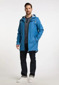 Schmuddelwedda Vestes De Mi-saison Parka Mi-saison Homme Bleu Roi -Schmuddelwedda f93a03b93379a85e71c1356a8c4ad703