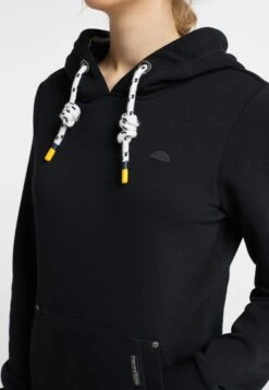 Schmuddelwedda Sweats à Capuche Sweat-shirt Femme Noir -Schmuddelwedda fafc9173047c634ced75002919389877