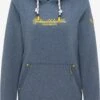 Schmuddelwedda Sweats à Capuche Sweat-shirt Scharbeutz Femme Bleu Chiné -Schmuddelwedda fd514fd8409200baeaa121a85a8b09da