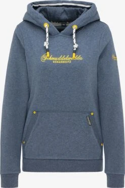 Schmuddelwedda Sweats à Capuche Sweat-shirt Scharbeutz Femme Bleu Chiné